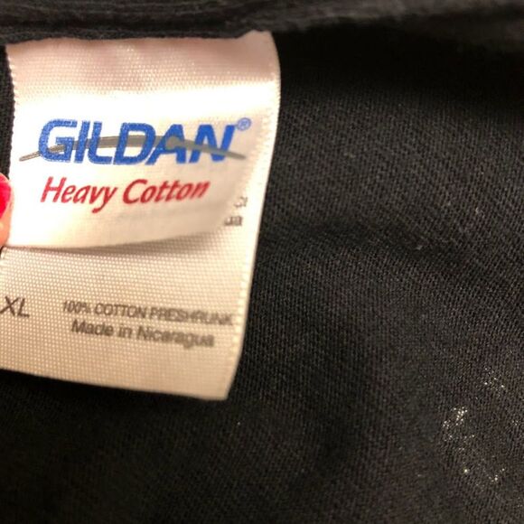 Veteran Eagle Men's Unisex Black Double Sided Graphic T-Shirt XL Gildan - Picture 6 of 8